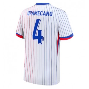 Fotbalové Dres Francie Dayot Upamecano #4 Venkovní Oblečení ME 2024 Krátký Rukáv